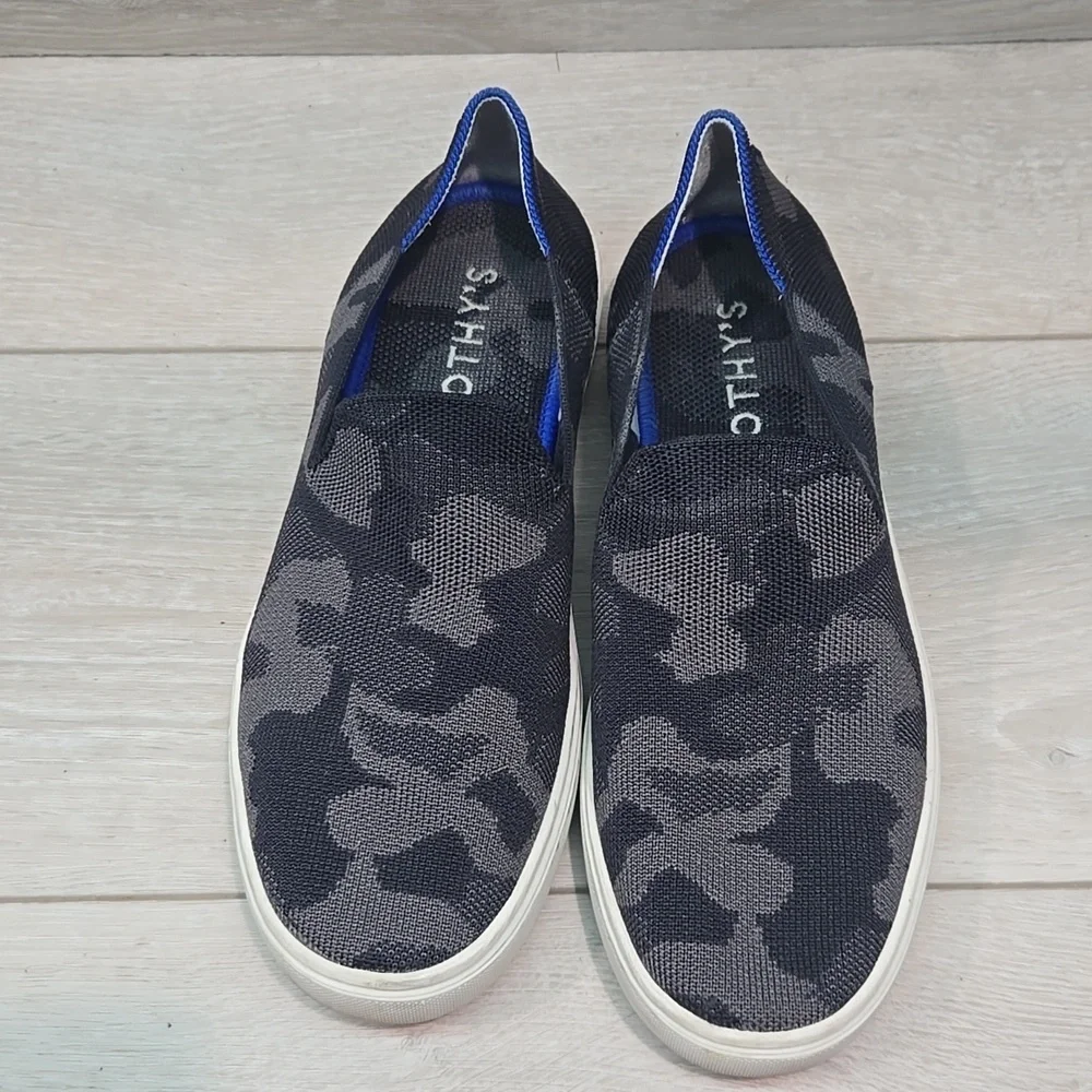 Rothy's Women Camouflage Slip-On Sneakers Loafers Shoes Sz 8.5